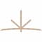 Ekena Millwork Alberta Smooth Timber Gable Bracket, Douglas Fir, 96"W x 48"H x 3 1/2"D x 3 1/2"F, 12/12 Pitch GBW096X48X0404ALB00SDF - alternate 1